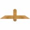 Ekena Millwork Eugene Rough Sawn Timber Gable Bracket, Western Red Cedar, 36"W x 12"H x 2"D x 4"F, 8/12 Pitch GBW036X12X0204EUG00RWR - alternate 1